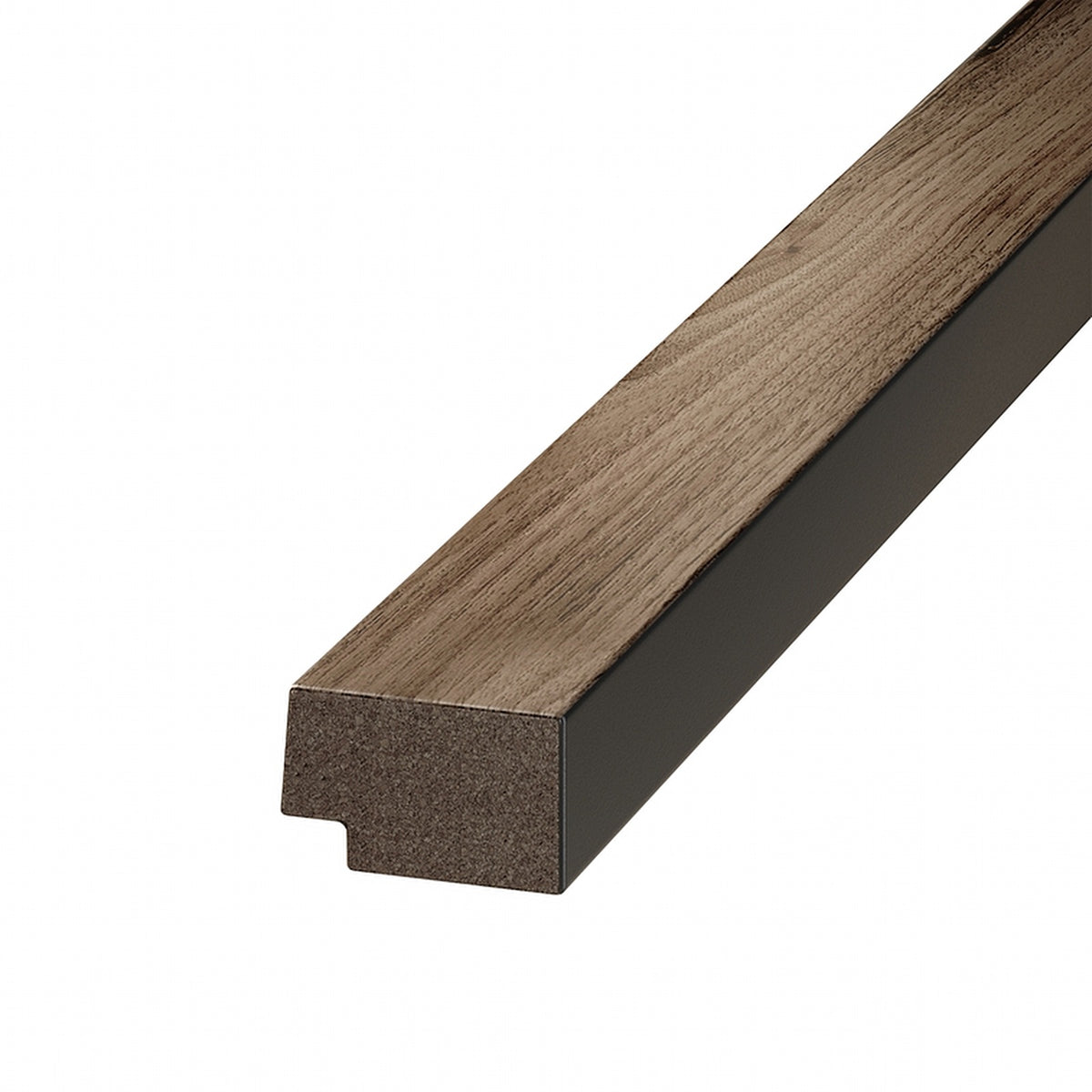 Walnut & Black Dry-Slat end cap