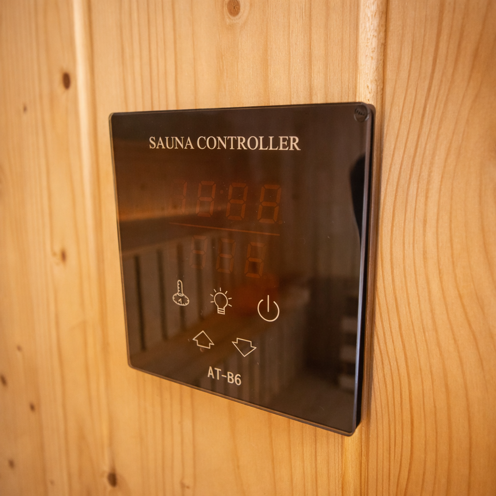 SaunaCube Outdoor Garden Sauna Cabin – Steel & Composite Cube Design with 6kW Electric Heater