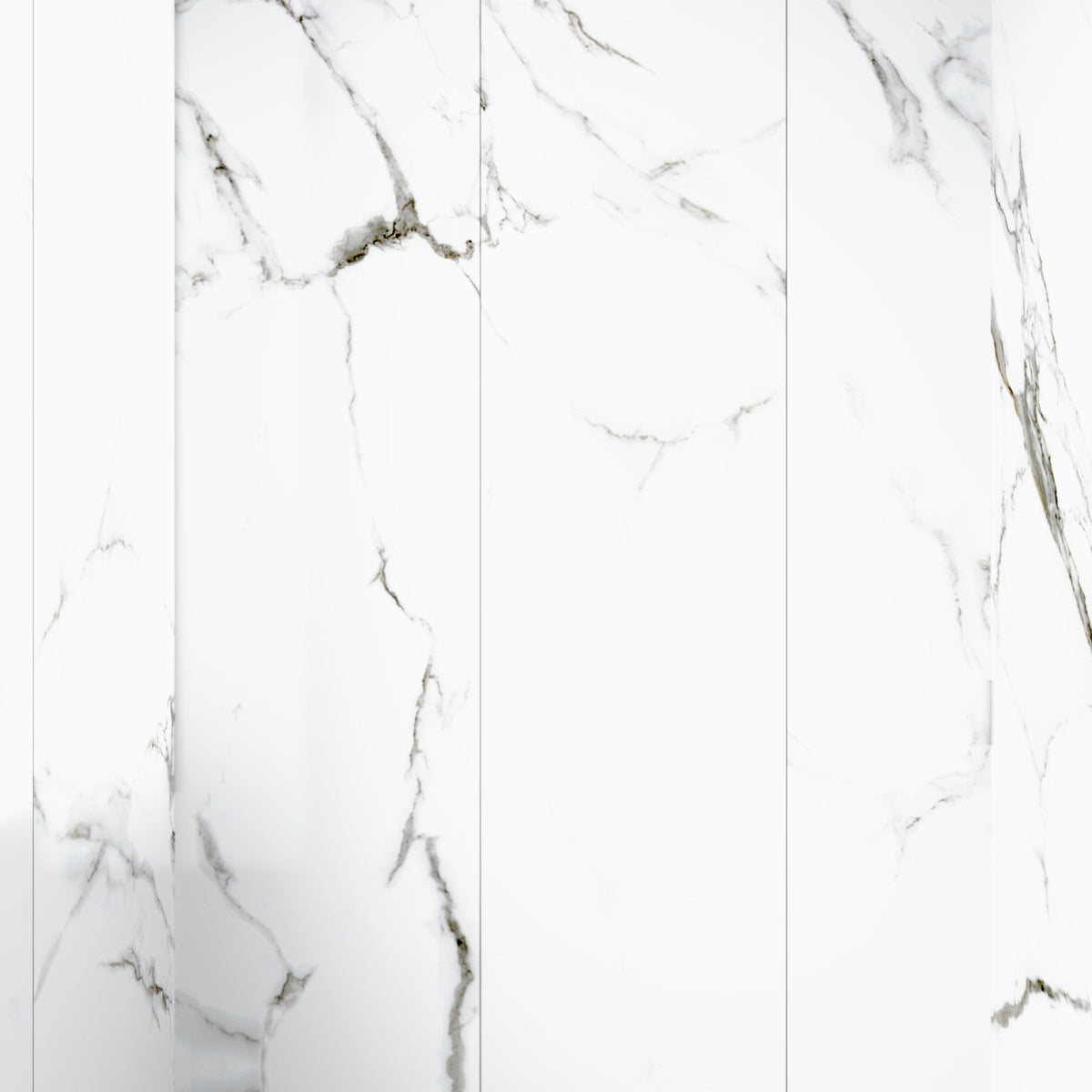 Carrera marble Rapid Stone shower wall panels close-up
