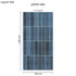 Rapid Tile™ Tile Effect Bathroom Wall Panel – Royal Blue Waterproof Shower Panel