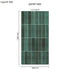 Rapid Tile™ Tile Effect Bathroom Wall Panel – Bottle Green - Waterproof Shower Panel