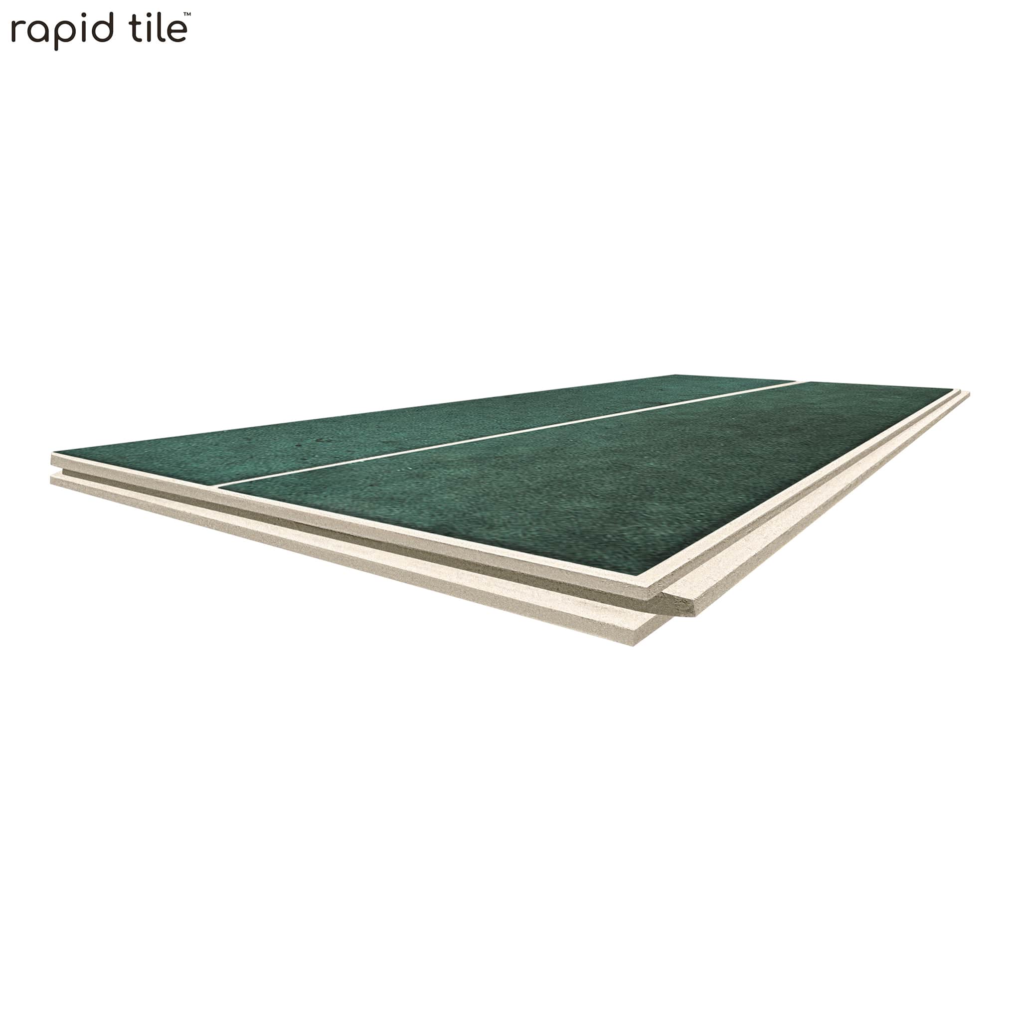 Rapid Tile™ Tile Effect Bathroom Wall Panel – Bottle Green - Waterproof Shower Panel