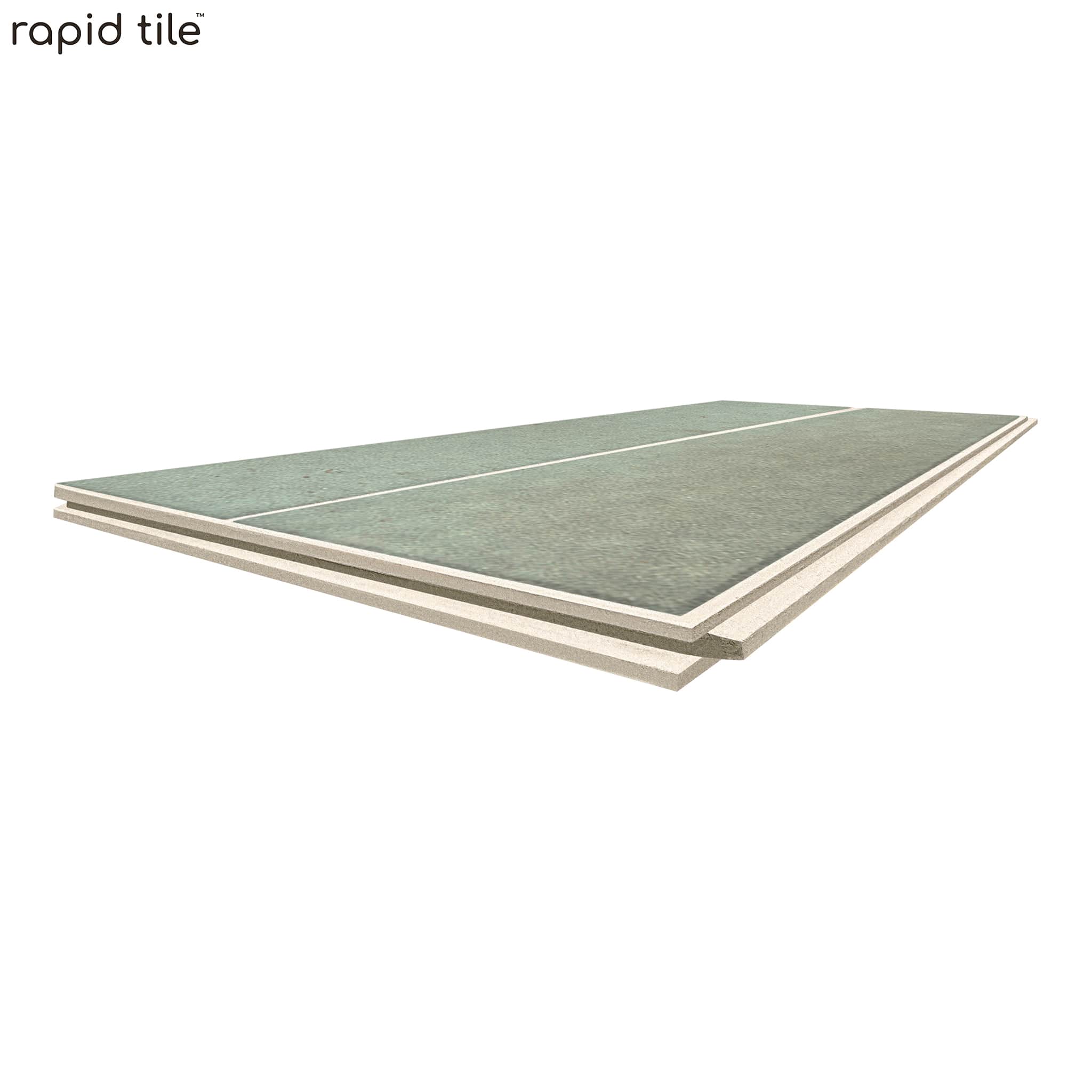 Rapid Tile™ Tile Effect Bathroom Wall Panel – Sage Green - Waterproof Shower Panel