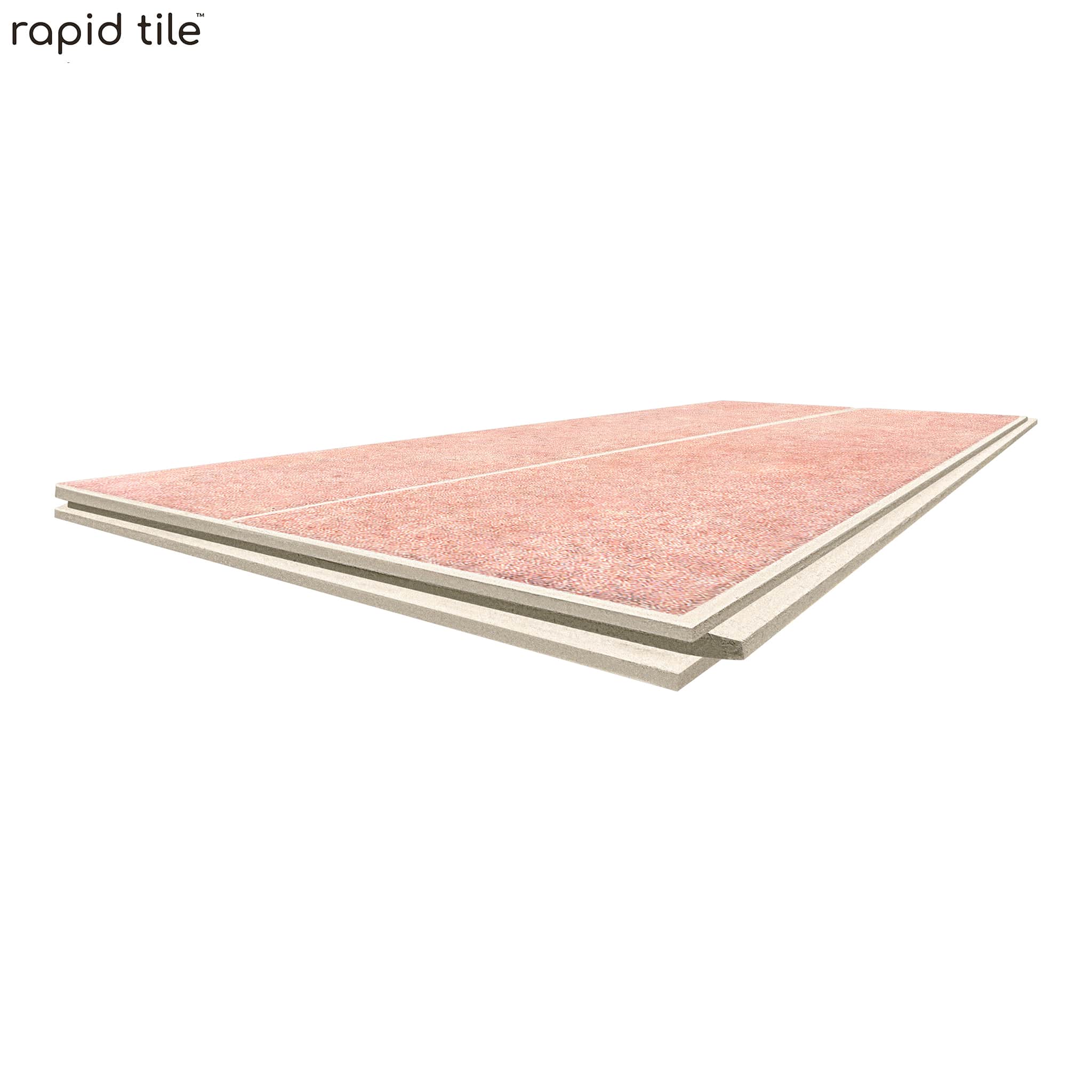 Rapid Tile™ Tile Effect Bathroom Wall Panel – Rose Pink - Waterproof Shower Panel