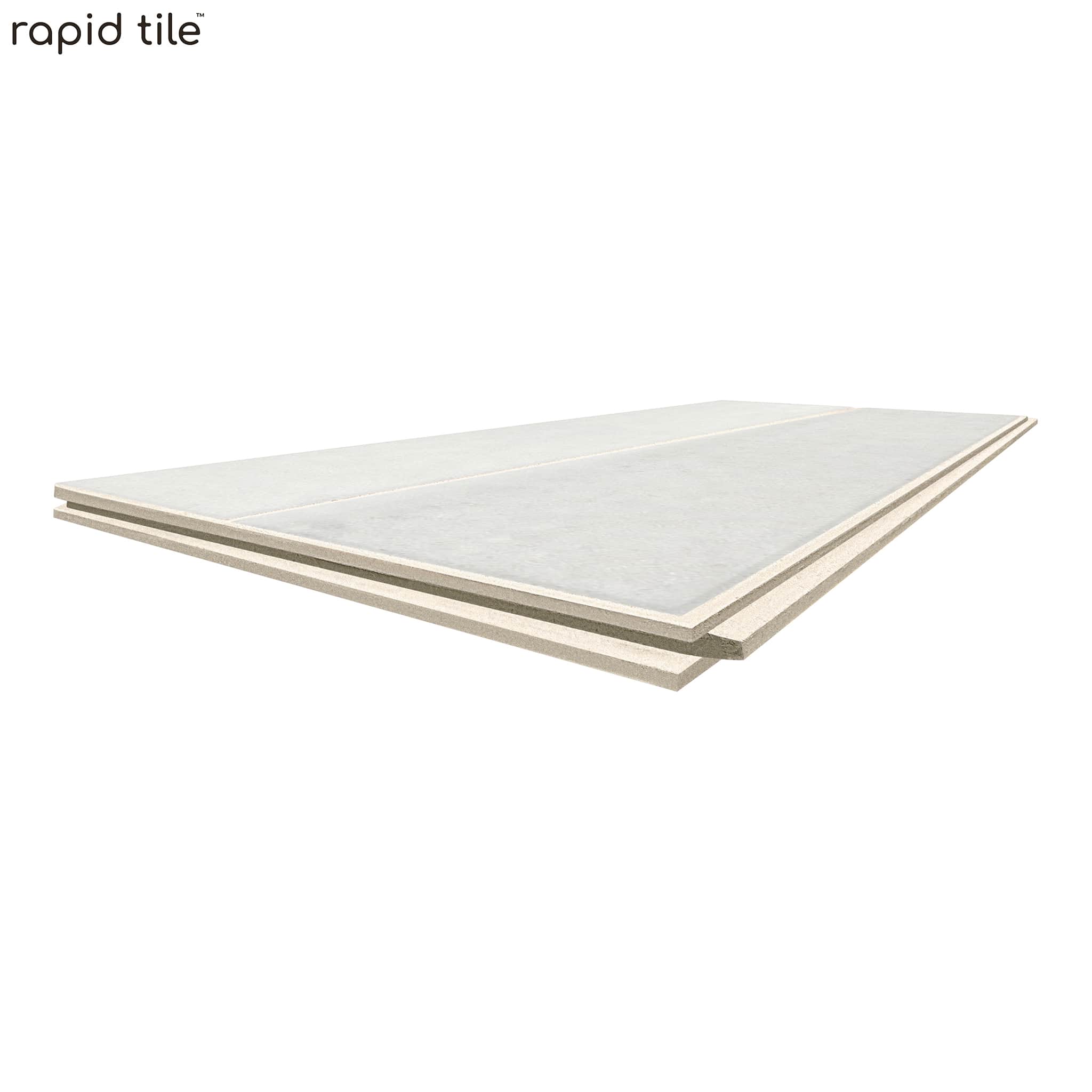 Rapid Tile™ Tile Effect Bathroom Wall Panel – Ivory White - Waterproof Shower Panel