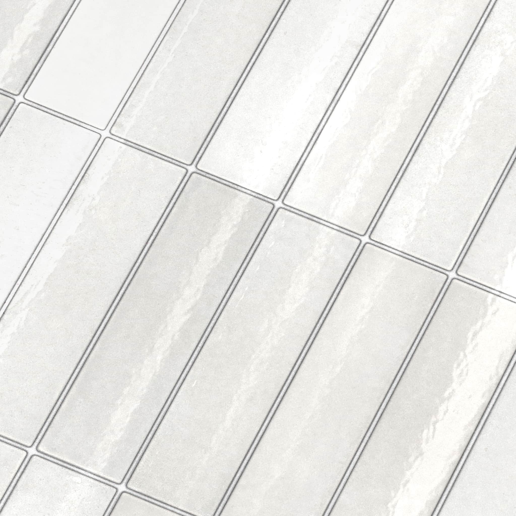 Rapid Tile™ Tile Effect Bathroom Wall Panel – Ivory White - Waterproof Shower Panel