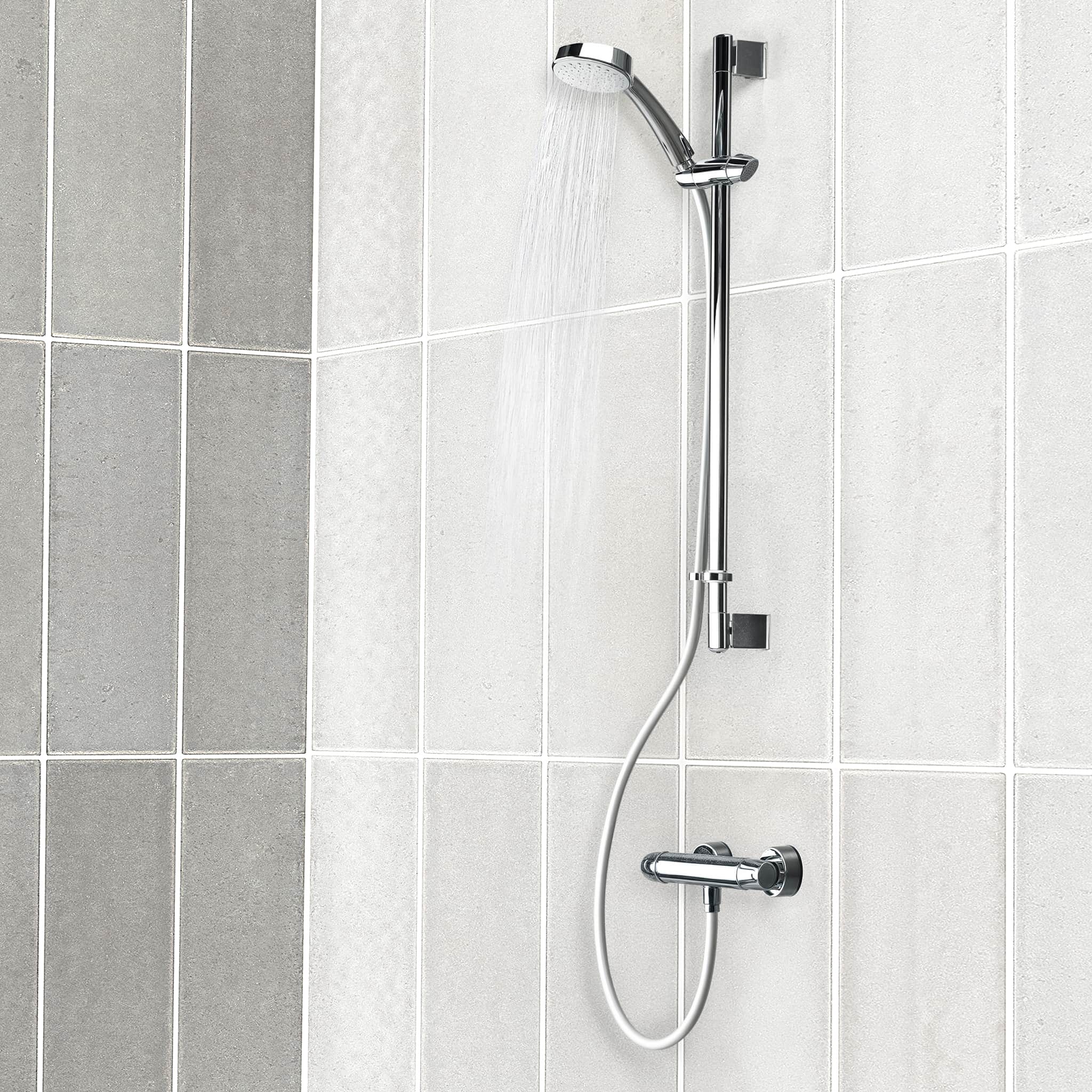 Rapid Tile™ Tile Effect Bathroom Wall Panel – Ivory White - Waterproof Shower Panel